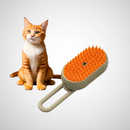 Escova 3 em 1 a Vapor para Gatos – Remove Pelos e Limpa com Facilidade