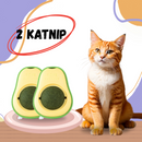 KIT de 2 Abacate De Brinquedo Para Gatos Com Catnip Erva Gato Natural
