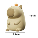 Luminária Infantil de Silicone em Formato de Capivara – Recarregável via USB, Toque, Ideal para Dormir