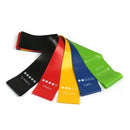 Kit com 5 Faixas Elásticas de Resistência – Ideal para Yoga, Pilates e Treinos Funcionais