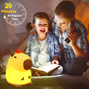 Luminária Infantil de Silicone em Formato de Capivara – Recarregável via USB, Toque, Ideal para Dormir