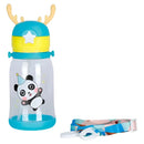 Garrafa de Água Infantil Portátil 600ml com Alça – Design Divertido, Fácil de Apertar, Ideal para Escola e Esportes