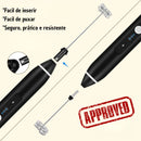 Mini Batedor Misturador de Bebidas Café Ovo Leite Transparente Sparkler Portátil