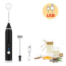 Mini Batedor Misturador de Bebidas Café Ovo Leite Transparente Sparkler Portátil