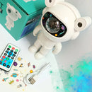 Projetor Astronauta Lâmpada De Quarto Galaxia Luz Noite Céu Estrelado USB LED Com Controle Bluetooth