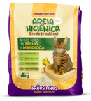 Areia Higiênica Biodegradável Espaço do Bicho Grãos Finos 4kg-16kg – Milho e Mandioca (100% Natural)