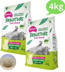 Kit 2 Areia Sanitária De Mandioca Granulado Para Gatos Biodegradável Wisecat 4kg