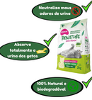 Kit 2 Areia Sanitária De Mandioca Granulado Para Gatos Biodegradável Wisecat 4kg