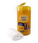 Lenços Umedecidos Pet Clean para Gatos - 75 Unidades