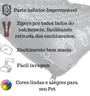 Cama Colchonete Almofada para Cachorro ou Gato 62x50cm