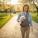 Bolsa De Transporte Pet Sling Canguru para Cães e Gatos