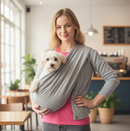 Sling Pet De Vestir | Carregador Pet | Cães | Gatos - Cinza