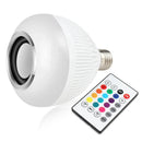 Alto-falante LED 12W Bluetooth com controle remoto com luz colorida