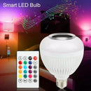 Alto-falante LED 12W Bluetooth com controle remoto com luz colorida