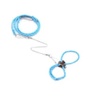 Conjunto de peitoral macio ajustável com guia e sino para pets – para rato, hamster, furão e porquinho-da-índia, guia com arnês anti-mordida para passeio