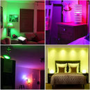 Alto-falante LED 12W Bluetooth com controle remoto com luz colorida