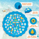 Piscina Inflável com Chafariz 170cm – Tapete de Água para Crianças, Brinquedo de Verão