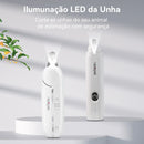 Aparador Elétrico 2 em 1 Newpet para Unhas de Pets – Recarregável via USB, Lixadeira e Cortador para Cães e Gatos