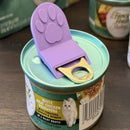 Abridor de latas para pets – design ergonômico com pegada antiderrapante, seguro para abrir alimentos de gatos e cães, feito em plástico resistente para uso na cozinha