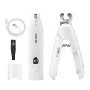 Aparador Elétrico 2 em 1 Newpet para Unhas de Pets – Recarregável via USB, Lixadeira e Cortador para Cães e Gatos