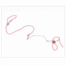 Conjunto de peitoral macio ajustável com guia e sino para pets