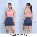 Shorts Feminino de Yoga e Academia – Cintura Alta, Modela o Quadril, Super Elástico e Respirável