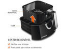 Fritadeira Elétrica sem Óleo / Air Fryer Mondial Family AFN-40-BI Preta 4L com Timer – 110V