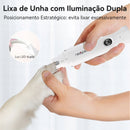 Aparador Elétrico 2 em 1 Newpet para Unhas de Pets – Recarregável via USB, Lixadeira e Cortador para Cães e Gatos