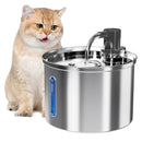 Bebedouro Automático Newpet 3L em Aço Inox para Cães e Gatos – Fonte de Água com Alimentação USB 5V