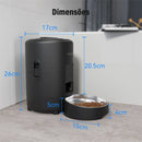 Alimentador Automático Newpet 2L para Pets – Smart Feeder com APP Tuya, Ideal para Cães e Gatos de Pequeno e Médio Porte