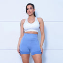 Kit 2 em 1 – Leggings e Shorts Femininos para Yoga e Treino, Cintura Alta com Efeito Modelador de Barriga e Glúteos