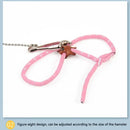 Conjunto de peitoral macio ajustável com guia e sino para pets