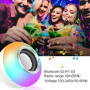 Alto-falante LED 12W Bluetooth com controle remoto com luz colorida