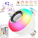 Alto-falante LED 12W Bluetooth com controle remoto com luz colorida