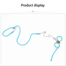 Conjunto de peitoral macio ajustável com guia e sino para pets