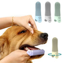 Escova de dente de silicone tipo dedeira para pets – para gatos e cães, ideal para limpeza e remoção de tártaro e placa, higiene bucal dos animais