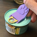 Abridor de latas para pets – design ergonômico com pegada antiderrapante, seguro para abrir alimentos de gatos e cães, feito em plástico resistente para uso na cozinha
