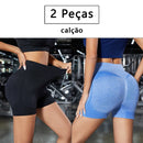 Shorts Feminino de Yoga e Academia – Cintura Alta, Modela o Quadril, Super Elástico e Respirável
