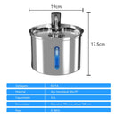 Bebedouro Automático Newpet 3L em Aço Inox para Cães e Gatos – Fonte de Água com Alimentação USB 5V