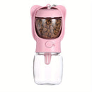 Garrafa de Água para Cachorro à Prova de Vazamentos com Recipiente de Ração