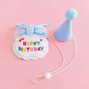 Conjunto de Chapéu de Aniversário e Bandana para Cachorro!